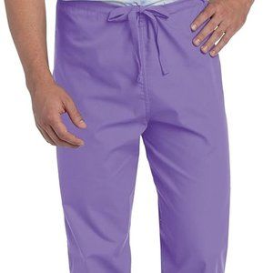Landau Essentials Unisex 2 Pocket Draw String Scrub Pants Lilac XLG N